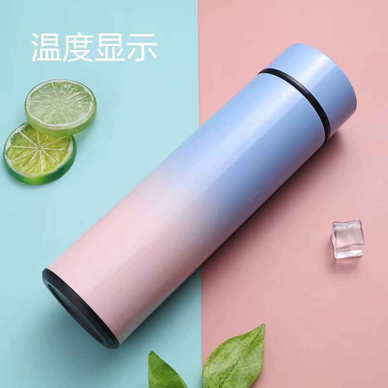 500ML Intelligent Insulated Mug Thermos Flask Tea Water Separation Stainless Steel Vacuum Kettle Coffee Mug Thermos Mug