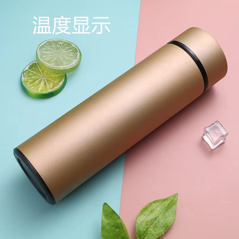 500ML Intelligent Insulated Mug Thermos Flask Tea Water Separation Stainless Steel Vacuum Kettle Coffee Mug Thermos Mug