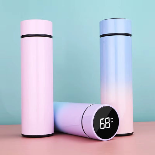 500ML Intelligent Insulated Mug Thermos Flask Tea Water Separation Stainless Steel Vacuum Kettle Coffee Mug Thermos Mug