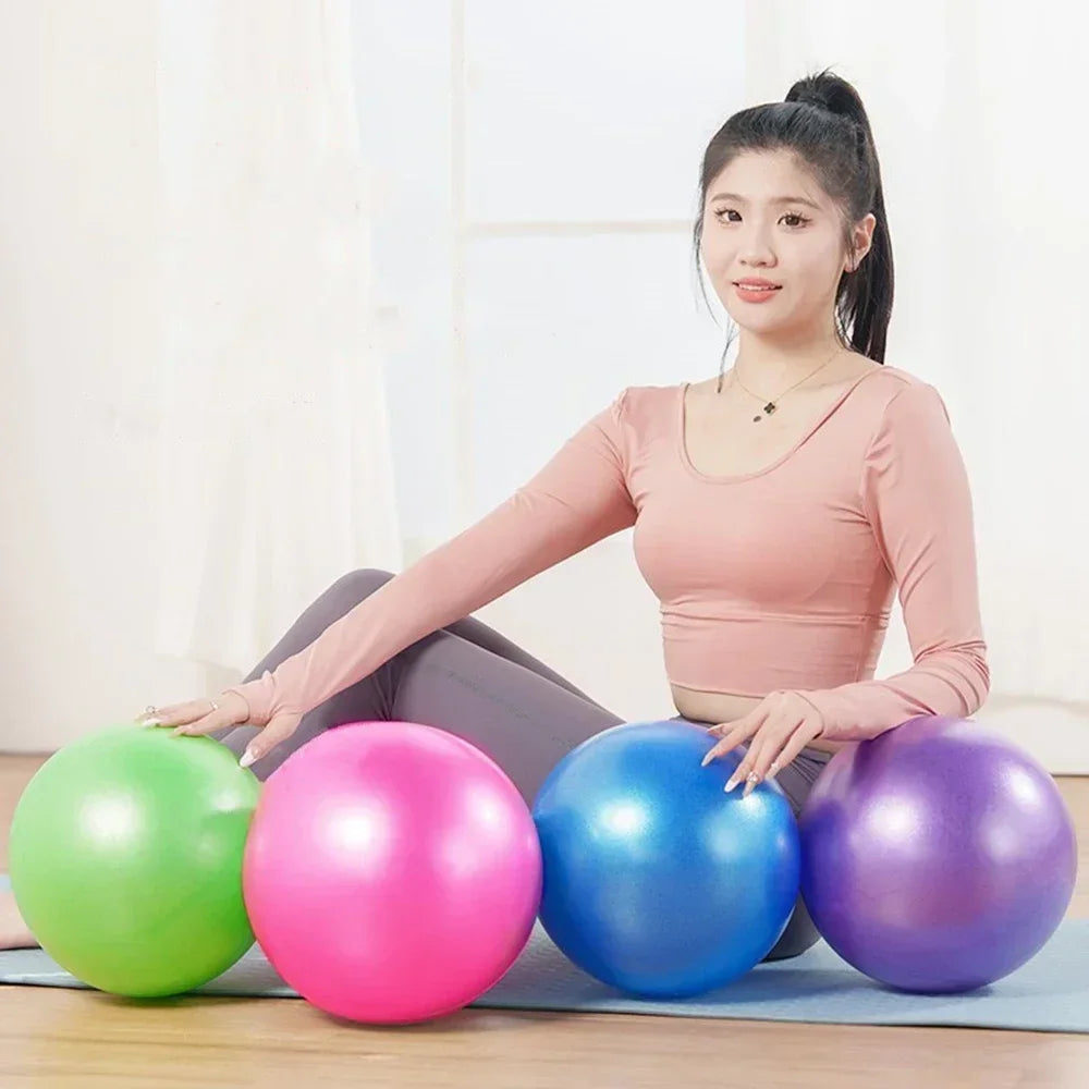 25Cm Yoga Ball Pilates Exercise Balance Ball Gym Home Yoga Core Training Anti-Pressure Explosion-Proof Fitness Muscle Relaxation