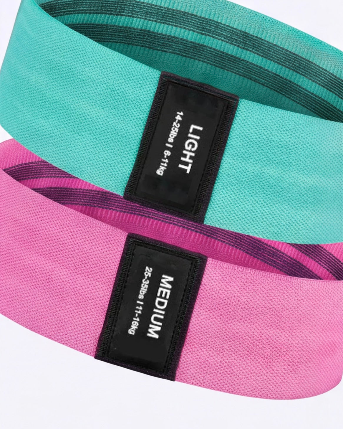 Set de bandes de résistance en tissu pour Pilates et renforcement
